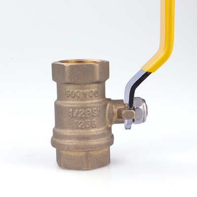 600WOG 1/2 &quot;1&quot; 2 &quot;बीएसपी थ्रेड ब्रास गैस बॉल वाल्व OEM ओडीएम समर्थन